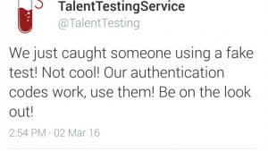 Talent Testing